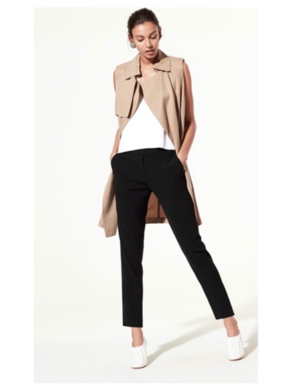 Babaton McKinley Khaki Trench Vest XXS
